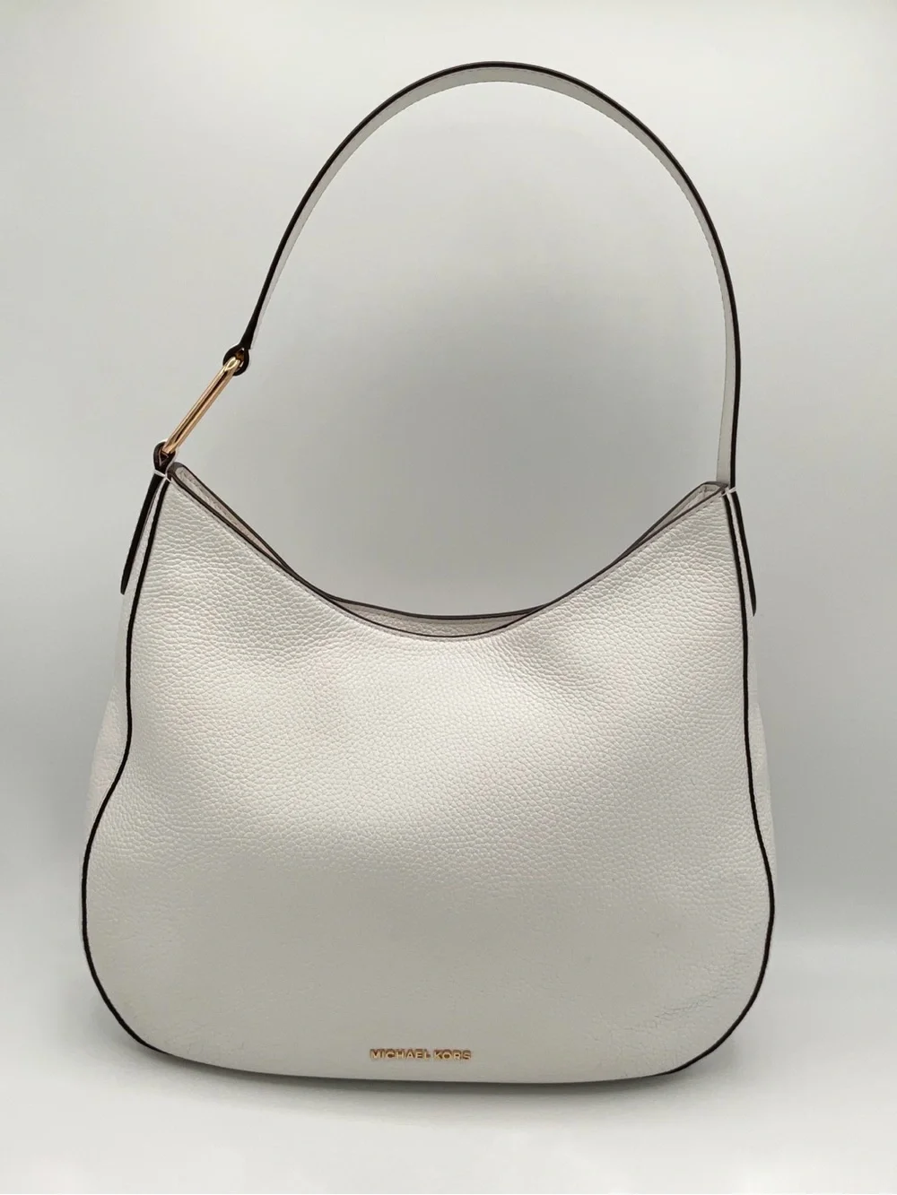 Michael Kors - Shoulder Bag Hobo Large White Leather Kensington GENTLY USED COND